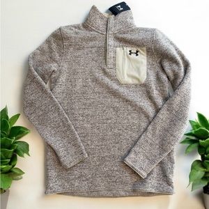 Under Armour NWT Khaki Specialist Henley 2.0 Pullover Jacket